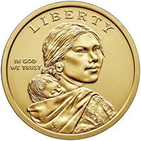 Аверс 1 доллар 2019 года. Американские индейцы в космической программе, США